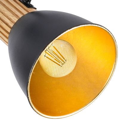 Brilagi - Spotleuchte ODENSE 3xE14/10W/230V Holz/Schwarz