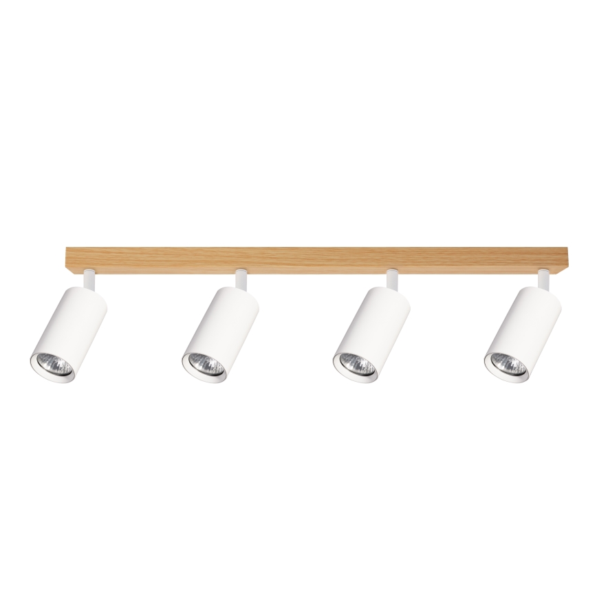 Brilagi - Spotleuchte SELE 4xGU10/30W/230V weiß/Eichedekor