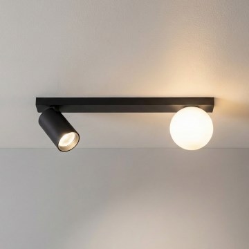Brilagi - Spotleuchte SELE BALL 1xGU10/30W/230V + 1xG9/10W schwarz