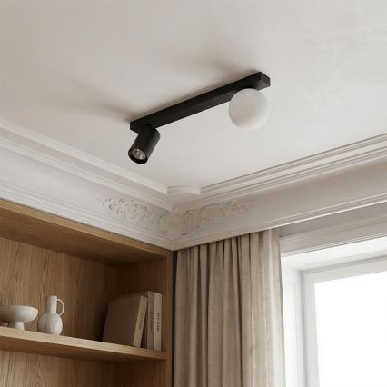 Brilagi - Spotleuchte SELE BALL 1xGU10/30W/230V + 1xG9/10W schwarz