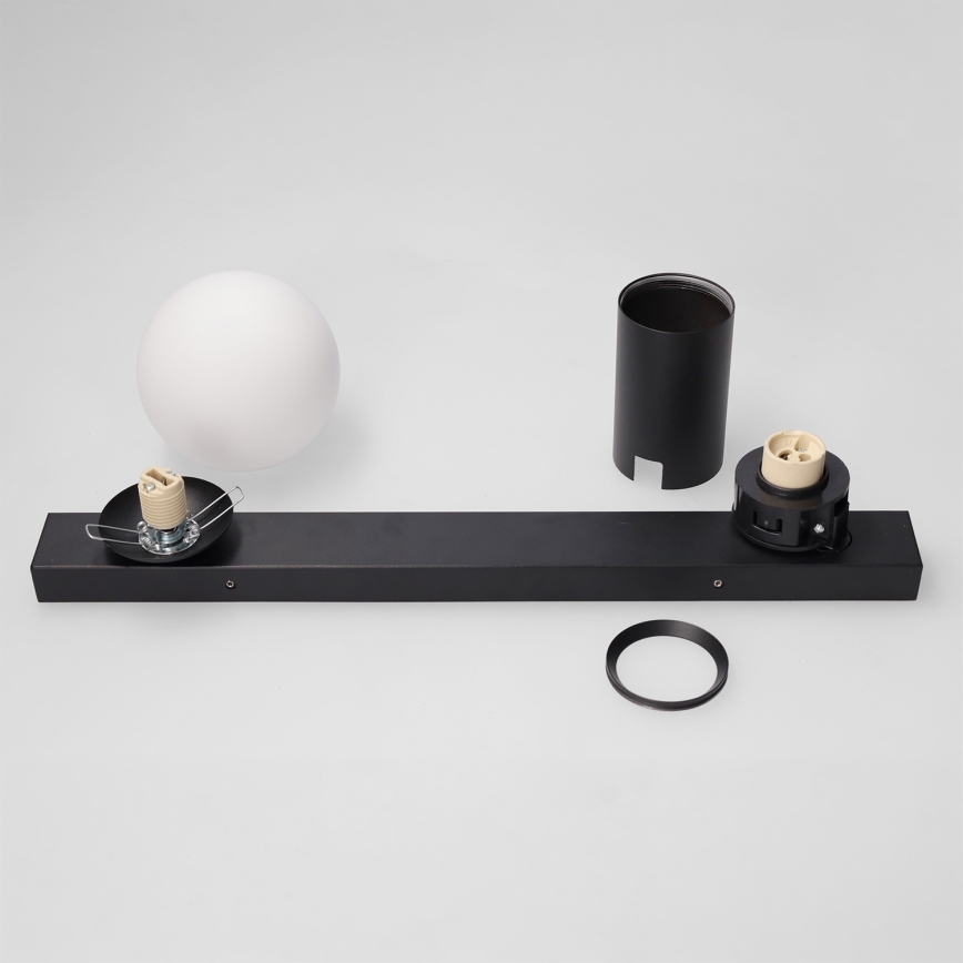 Brilagi - Spotleuchte SELE BALL 1xGU10/30W/230V + 1xG9/10W schwarz