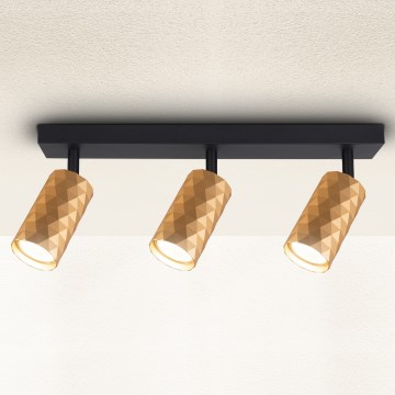 Brilagi - Spotleuchte SELE DIAMANT 3xGU10/30W/230V goldfarben