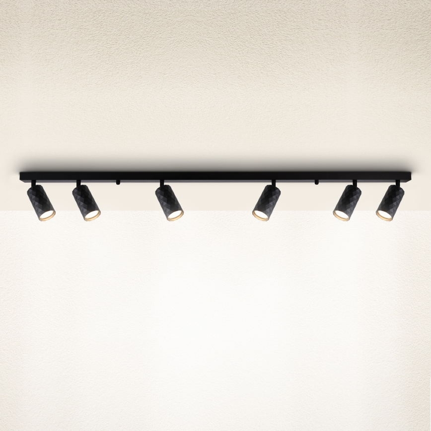 Brilagi - Spotleuchte SELE DIAMANT 6xGU10/30W/230V schwarz