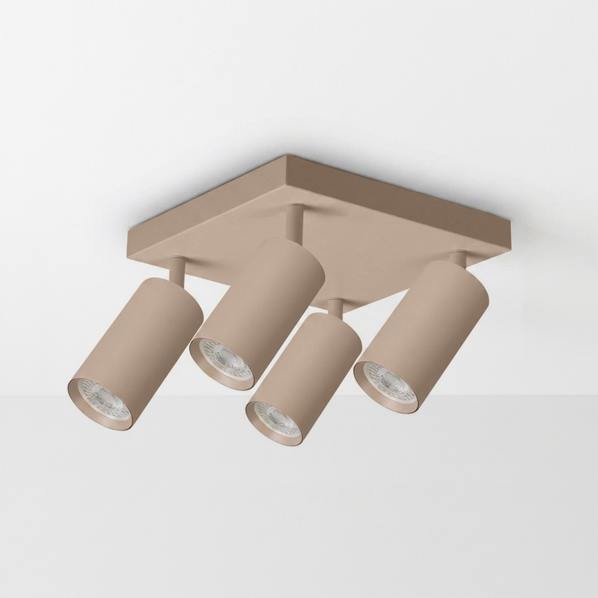 Brilagi - Spotleuchte SELE SQUARE 4xGU10/30W/230V beige