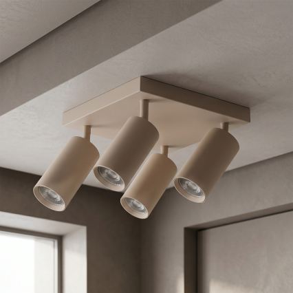 Brilagi - Spotleuchte SELE SQUARE 4xGU10/30W/230V beige