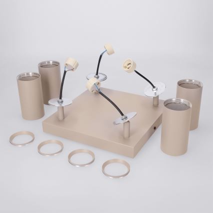 Brilagi - Spotleuchte SELE SQUARE 4xGU10/30W/230V beige