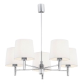 Brilagi - Stangen-Pendelleuchte MONTE 5xE27/60W/230V creme/hochglanzchrom
