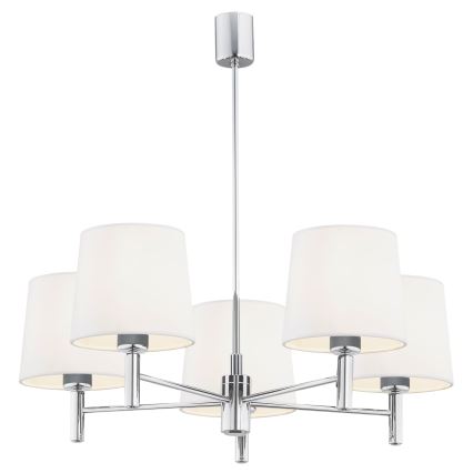 BRILAGI - Stangen-Pendelleuchte MONTE 5xE27/60W/230V creme/hochglanzchrom