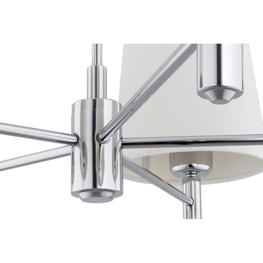 BRILAGI - Stangen-Pendelleuchte MONTE 5xE27/60W/230V creme/hochglanzchrom