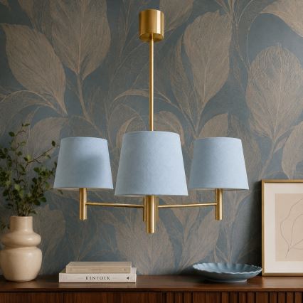 Brilagi - Stangenleuchte MONTE 3xE27/15W/230V blau/gold