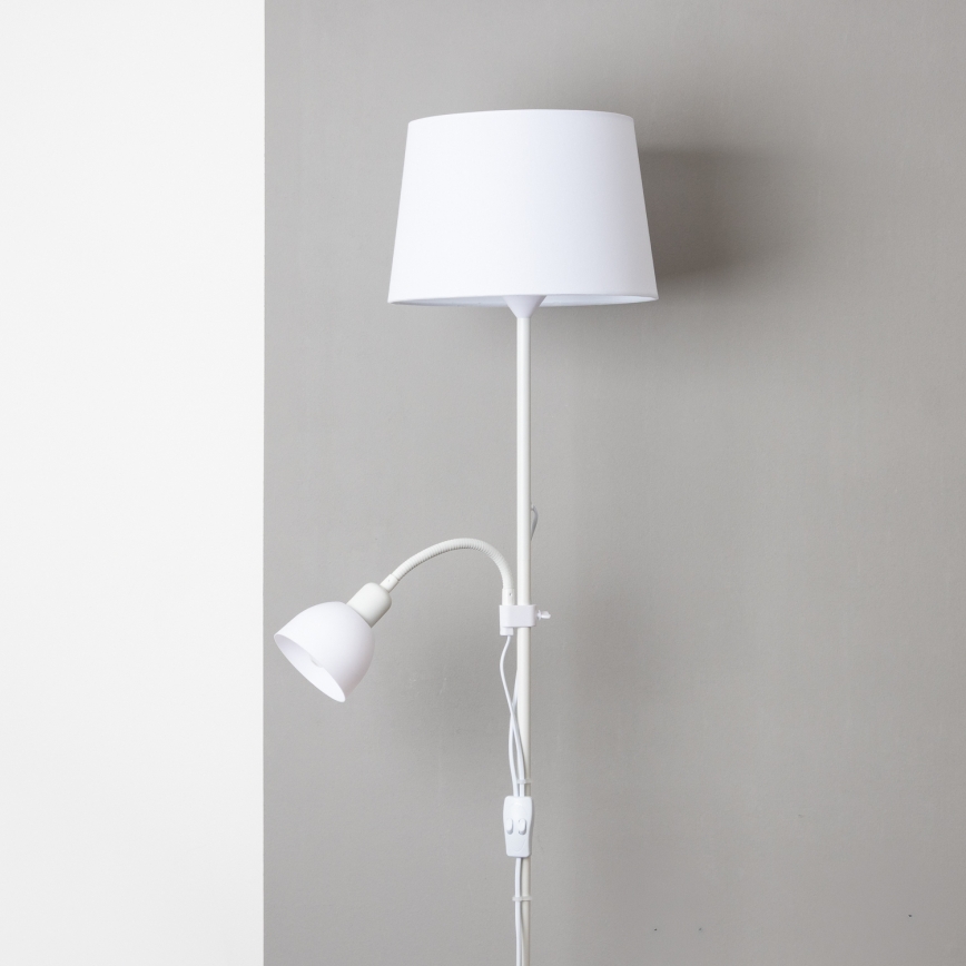 Brilagi - Stehlampe CERIA 1xE27/100W/230V + 1xE14/25W weiß