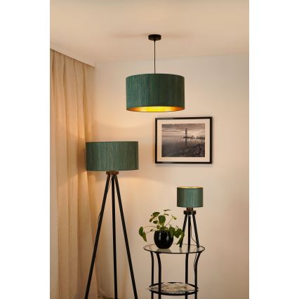 Brilagi - Stehleuchte BOSTON ROLLER 1xE27/15W/230V Stroh grün/golden