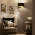 Brilagi - Stehleuchte CERIA 2-in-1 1xE27/100W/230V + 1xE14/25W mattchrom/schwarz
