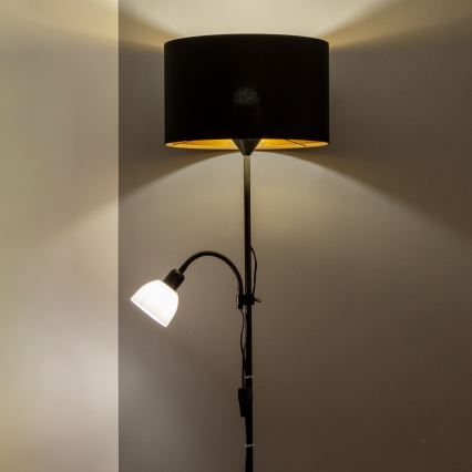 Brilagi - Stehleuchte CERIA 2-in-1 1xE27/100W/230V + 1xE14/25W schwarz