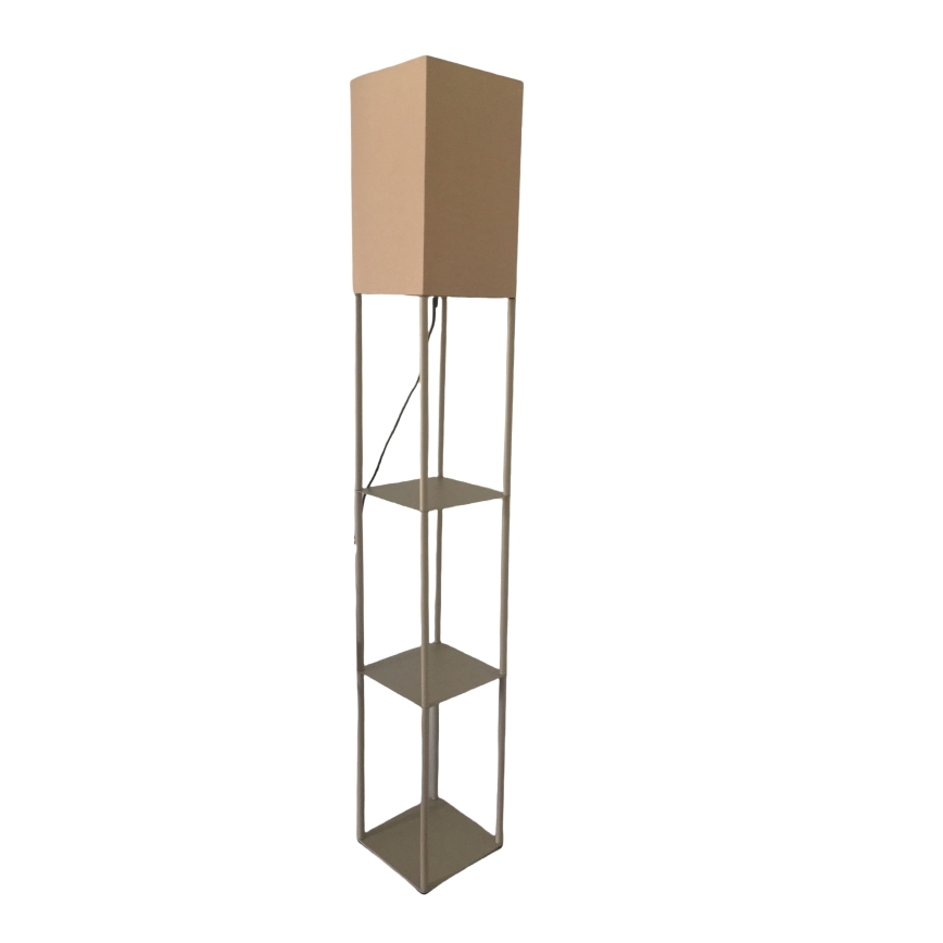 Brilagi - Stehleuchte mit Ablagen GRADUS 1xE27/40W/230V 150 cm grau/beige