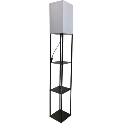 Brilagi - Stehleuchte mit Ablagen GRADUS 1xE27/40W/230V 150 cm schwarz/weiß