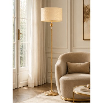 Brilagi - Stehleuchte SAPHIRE 1xE27/15W/230V creme/gold/patina
