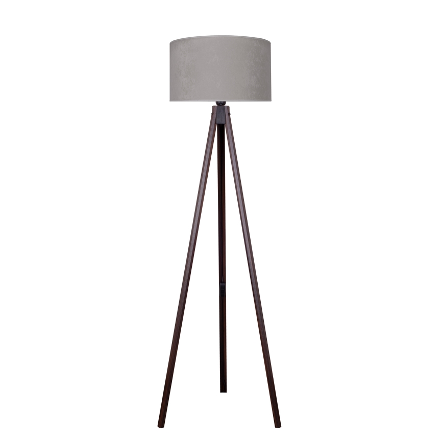 Brilagi - Stehleuchte VELVET 1xE27/60W/230V Wenge/grau