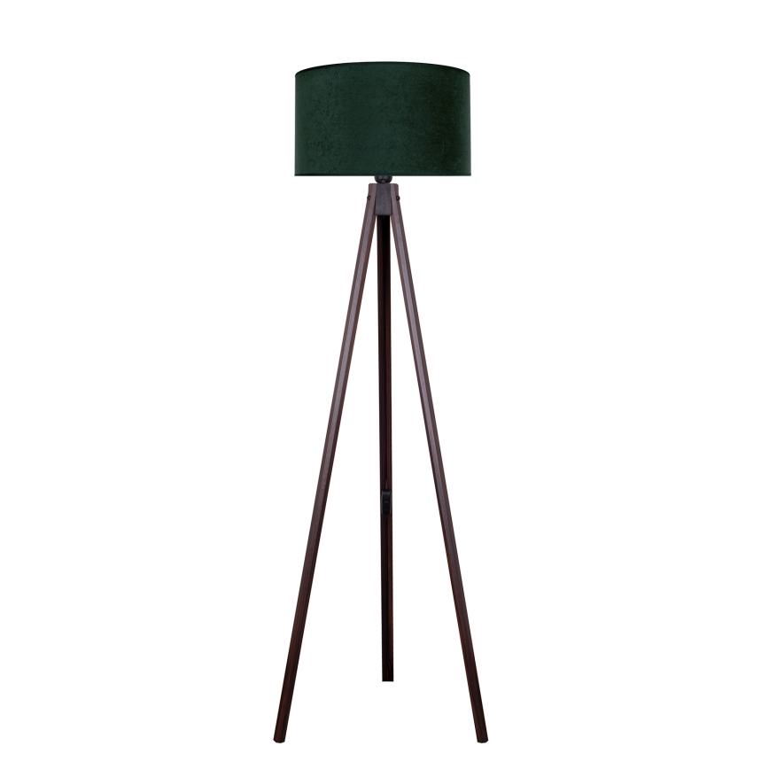 Brilagi - Stehleuchte VELVET 1xE27/60W/230V Wenge/grün