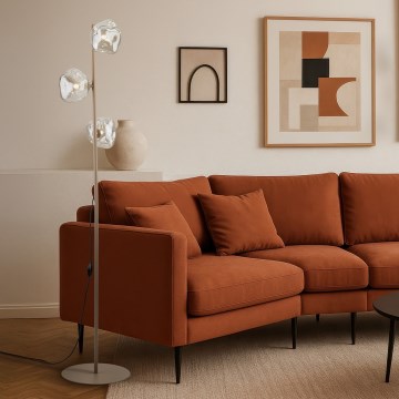Brilagi - Stehleuchte VULCANO 3xG9/8W/230V beige/rauchbeige