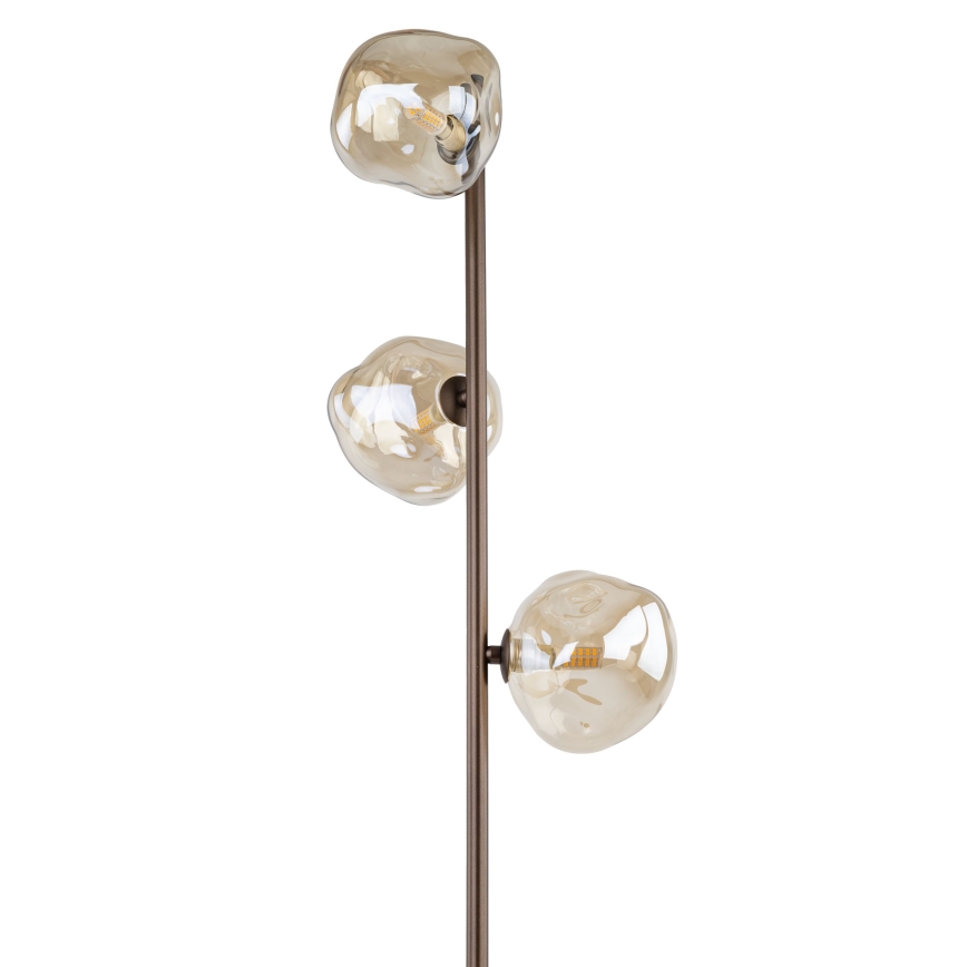 Brilagi - Stehleuchte VULCANO 3xG9/8W/230V braun/rauchbeige