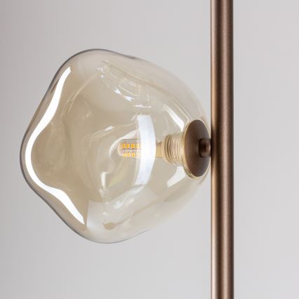 Brilagi - Stehleuchte VULCANO 3xG9/8W/230V bronzefarben/rauchiges Beige