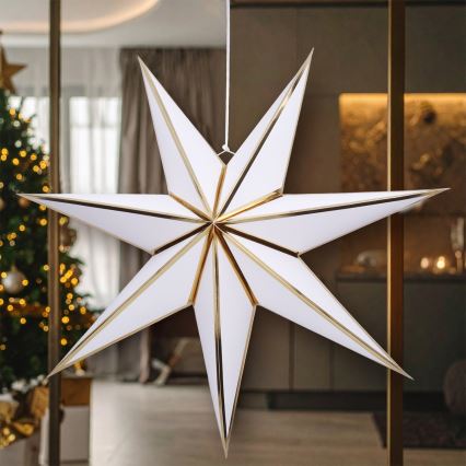 Brilagi - Stella decorativa natalizia a LED 70 cm, alimentazione 2xAA