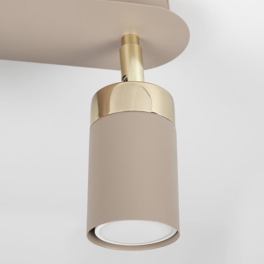 Brilagi - Strahler POKER 2xGU10/25W/230V beige/golden