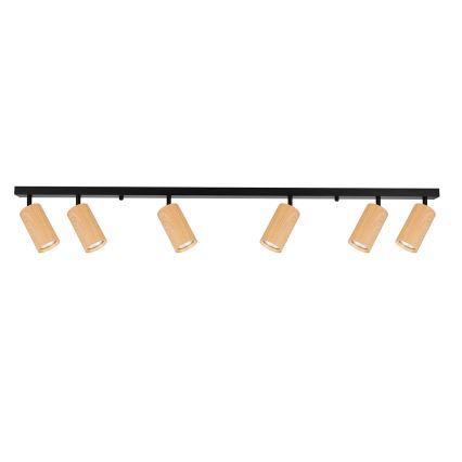 Brilagi - Strahler SELE 6xGU10/30W/230V schwarz/Eichendekor