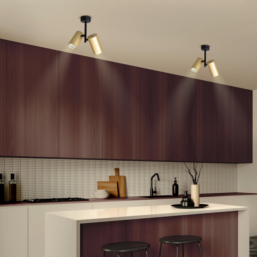 Brilagi - Strahler SELE VERTICAL 2xGU10/30W/230V schwarz/golden