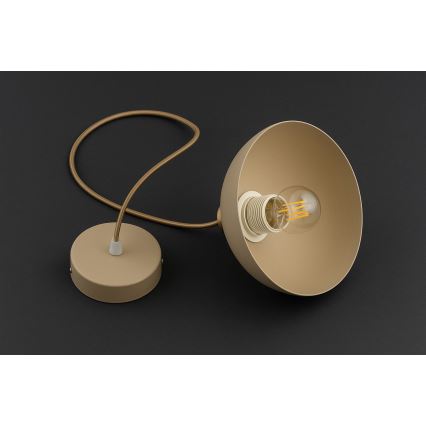 Brilagi - Suspension à câble MOON 1xE27/60W/230V Ø 18 cm beige/doré