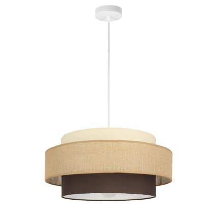 Brilagi - Suspension à câble RESNA 1xE27/60W/230V Ø 40 cm beige/noir