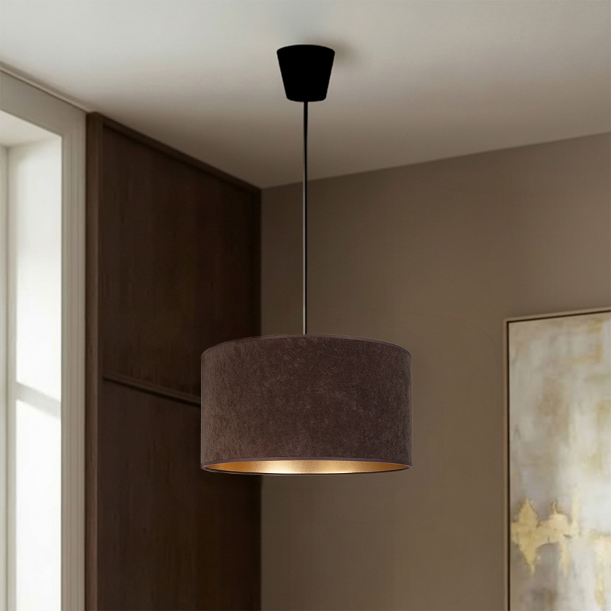 Brilagi - Suspension à câble VELVET 1×E27/60 W/230 V Ø 40 cm marron/doré