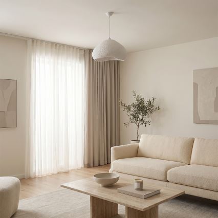 Brilagi - Suspension à câble WABI SABI 1xE27/40W/230V Ø 50 cm blanche