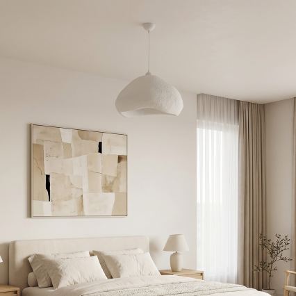Brilagi - Suspension à câble WABI SABI 1xE27/40W/230V Ø 50 cm blanche