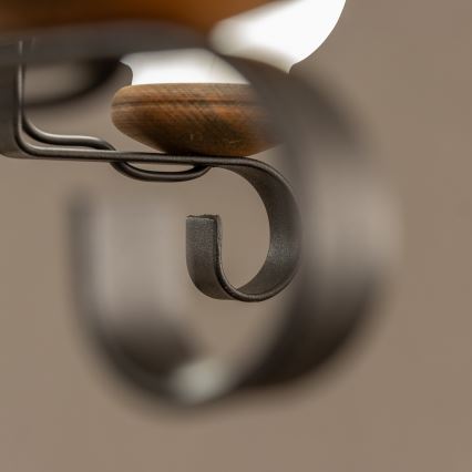 Brilagi - Suspension à chaîne ROATA 5xE14/40W/230V Ø 70 cm hêtre