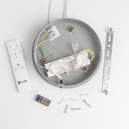 Brilagi - Suspension à intensité variable FALCON LED/80W/230V 3000-6500K d. 60 cm grise + Télécommande
