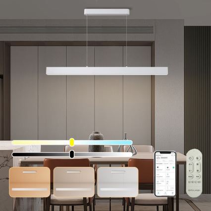 Brilagi - Suspension filaire à intensité variable SLEEKLINE SMART LED/40W/230V 3000-6000K Wi-Fi Tuya blanc + télécommande