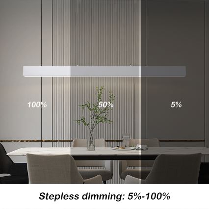 Brilagi - Suspension filaire à intensité variable SLEEKLINE SMART LED/40W/230V 3000-6000K Wi-Fi Tuya blanc + télécommande