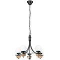 Brilagi - Suspension chaîne COTTAGE 5xG9/40W/230V hêtre/blanc
