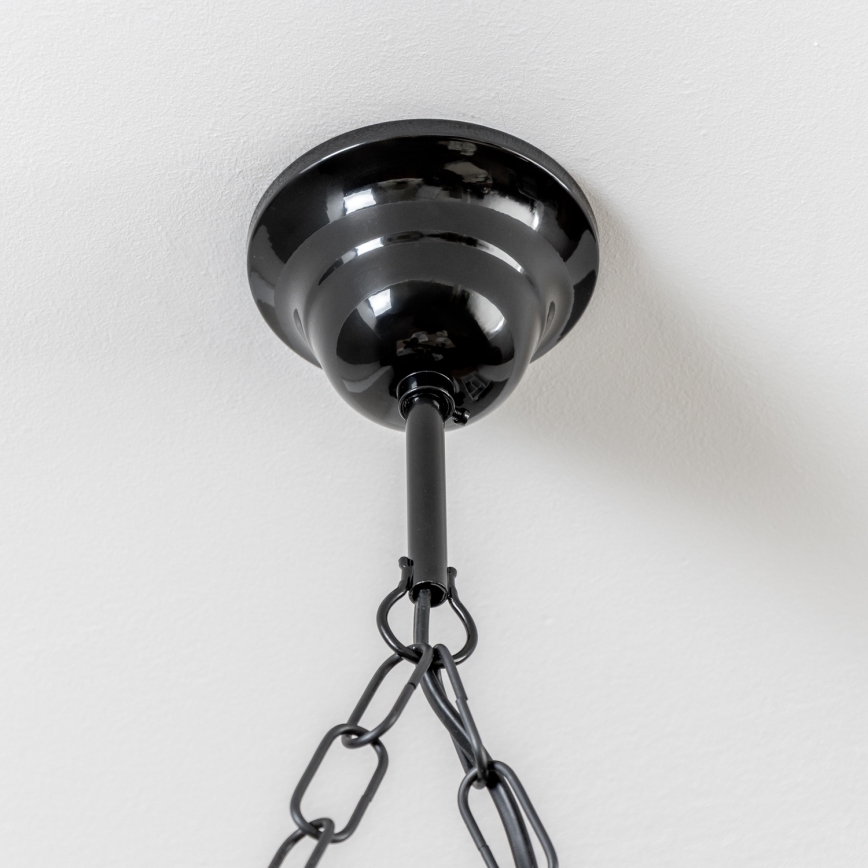 Brilagi - Suspension chaîne QUEEN 4xE14/40W/230V hêtre