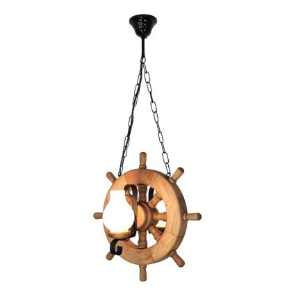 Brilagi - Suspension chaîne TIMONA 2xE14/40W/230V hêtre