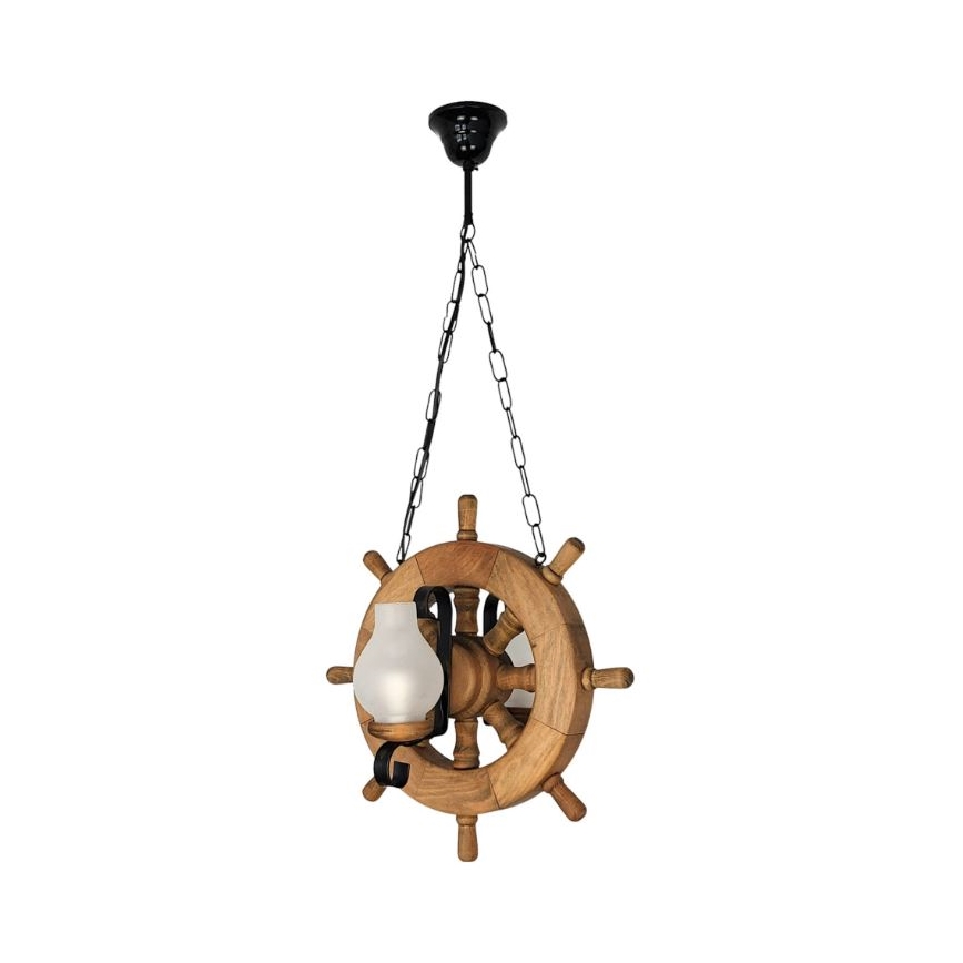 Brilagi - Suspension chaîne TIMONA 2xE14/40W/230V hêtre