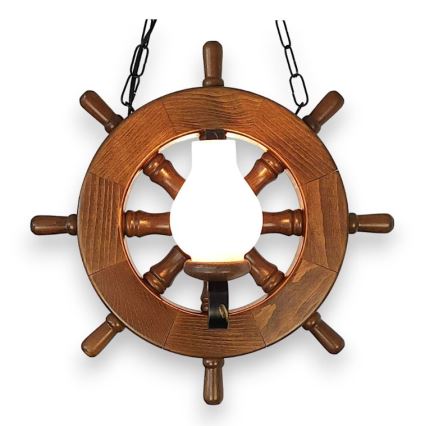 Brilagi - Suspension chaîne TIMONA 2xE14/40W/230V hêtre/noyer