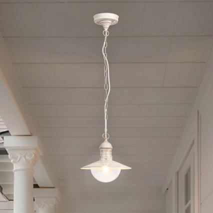 Brilagi - Suspension d'extérieur MOLDE 1xE27/60W IP44 blanc/patine
