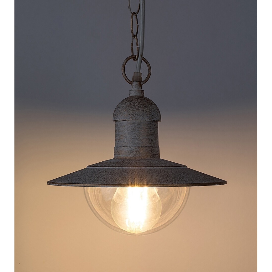 Brilagi - Suspension d'extérieur MOLDE 1xE27/60W IP44 blanc/patine