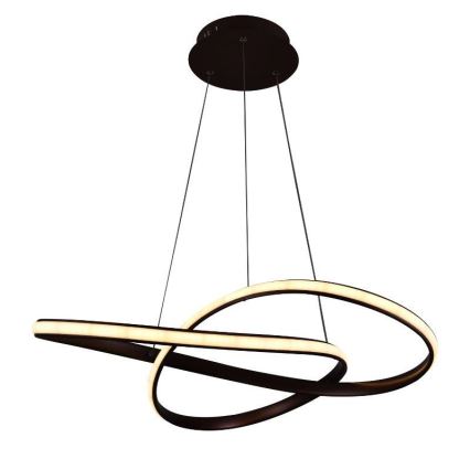 Brilagi - Suspension filaire à intensité variable COSMOWAVE LED/70W/230V 3000-6500K marron + télécommande