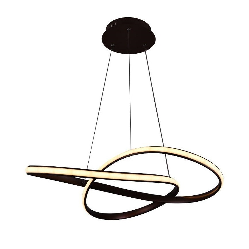 Brilagi - Suspension filaire à intensité variable COSMOWAVE LED/70W/230V 3000-6500K marron + télécommande