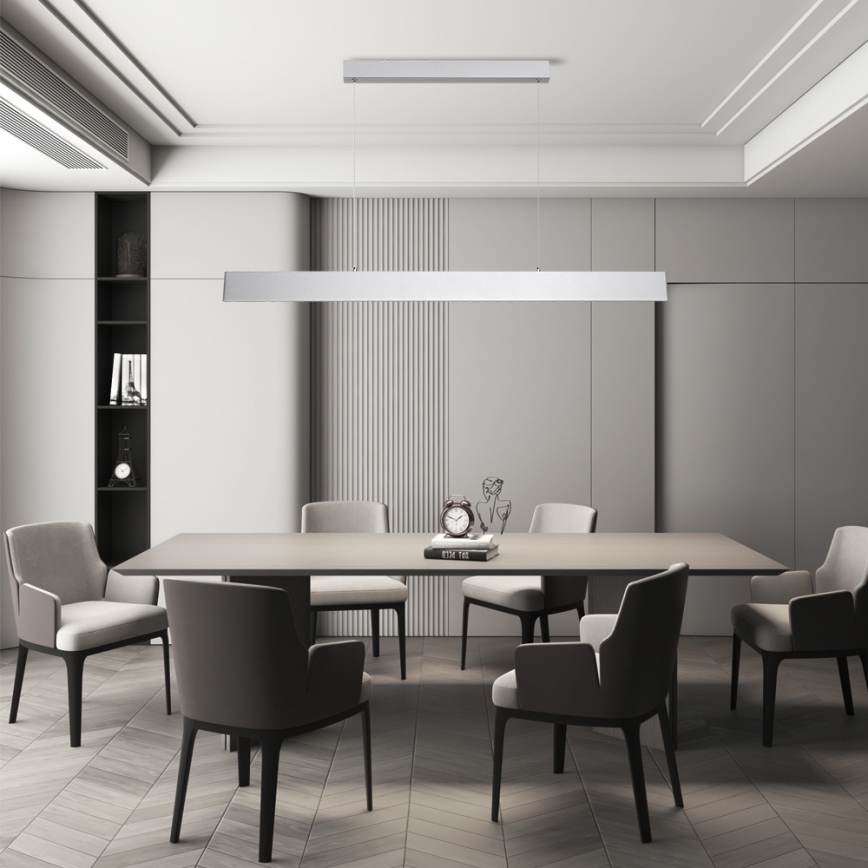 Brilagi - Suspension filaire à intensité variable SLIMLINE LED/40W/230V 3000-6000K argent + télécommande
