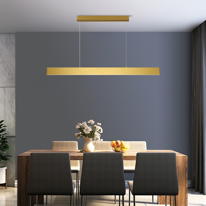 Brilagi - Suspension filaire à intensité variable SLIMLINE LED/40W/230V 3000-6000K doré + télécommande